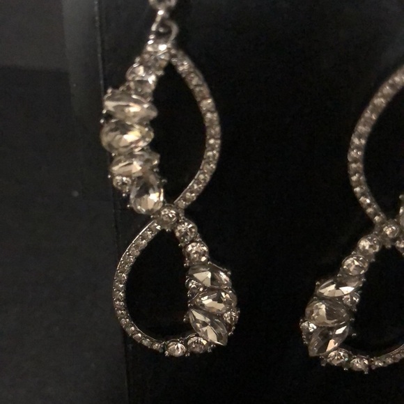 INC crystal teardrop party blinged out earrings​ - Picture 4 of 6